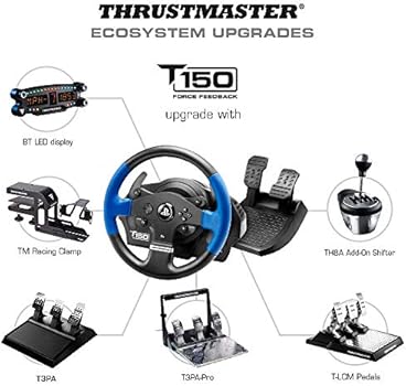 Thrustmaster T150 RS Racing Wheel (PS4, PC) works with PS5 games